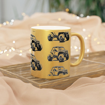 Off The Beaten Path Side By Side Metallic Coffee Mug