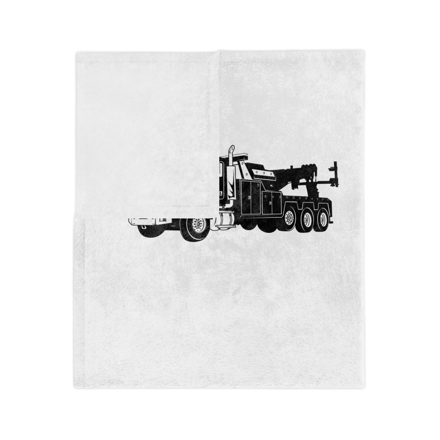 Heavy Tow Truck Velveteen Microfiber Blanket