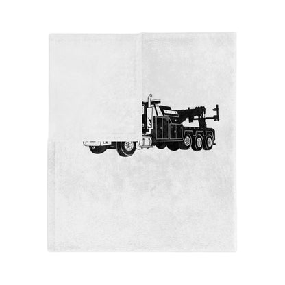 Heavy Tow Truck Velveteen Microfiber Blanket