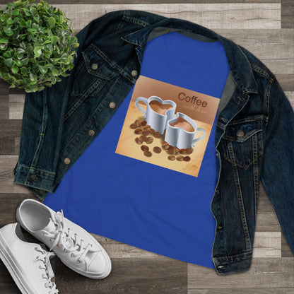 Coffee With Love Women's Short Sleeve Crewneck Tee