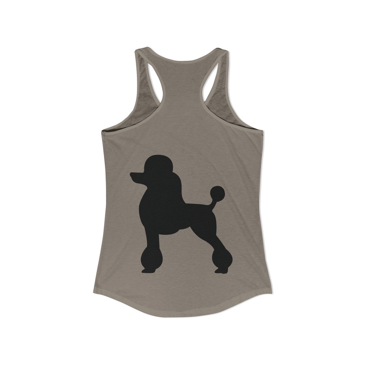 Poodle Silhouette Women's Racerback Tank
