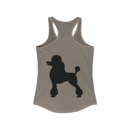 Poodle Silhouette Women's Racerback Tank