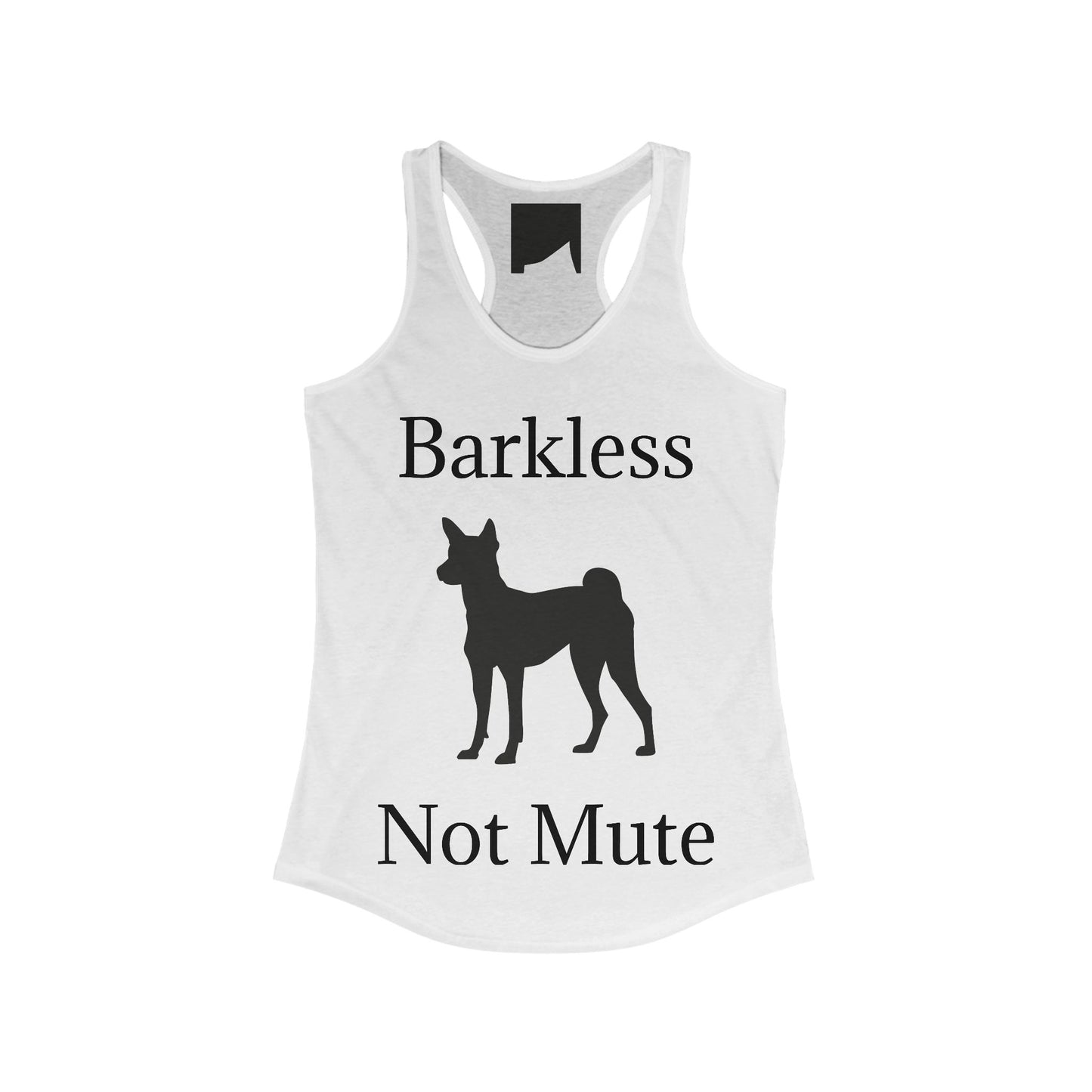 Barkless Not Mute Women's Racerback Tank
