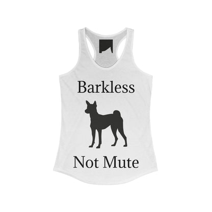 Barkless Not Mute Women's Racerback Tank