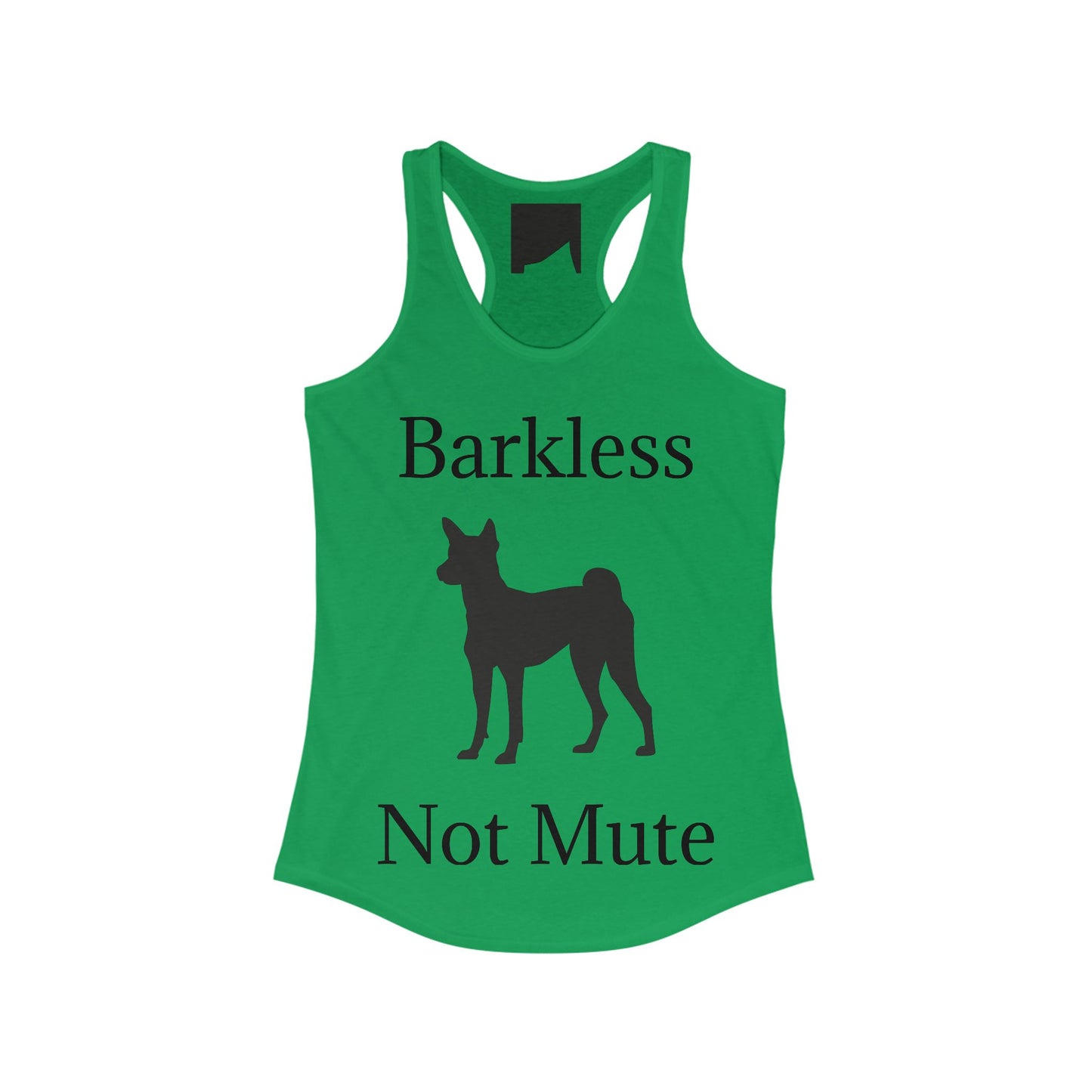 Barkless Not Mute Women's Racerback Tank