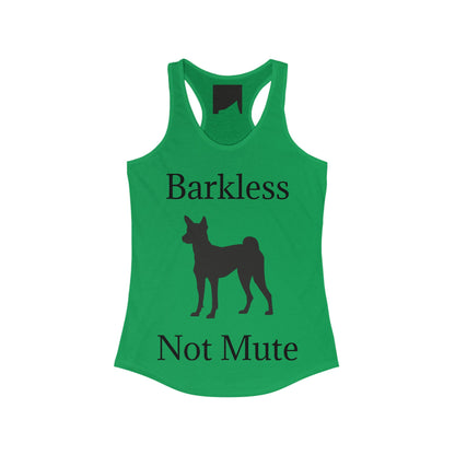 Barkless Not Mute Women's Racerback Tank
