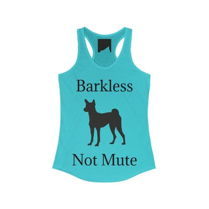 Barkless Not Mute Women's Racerback Tank