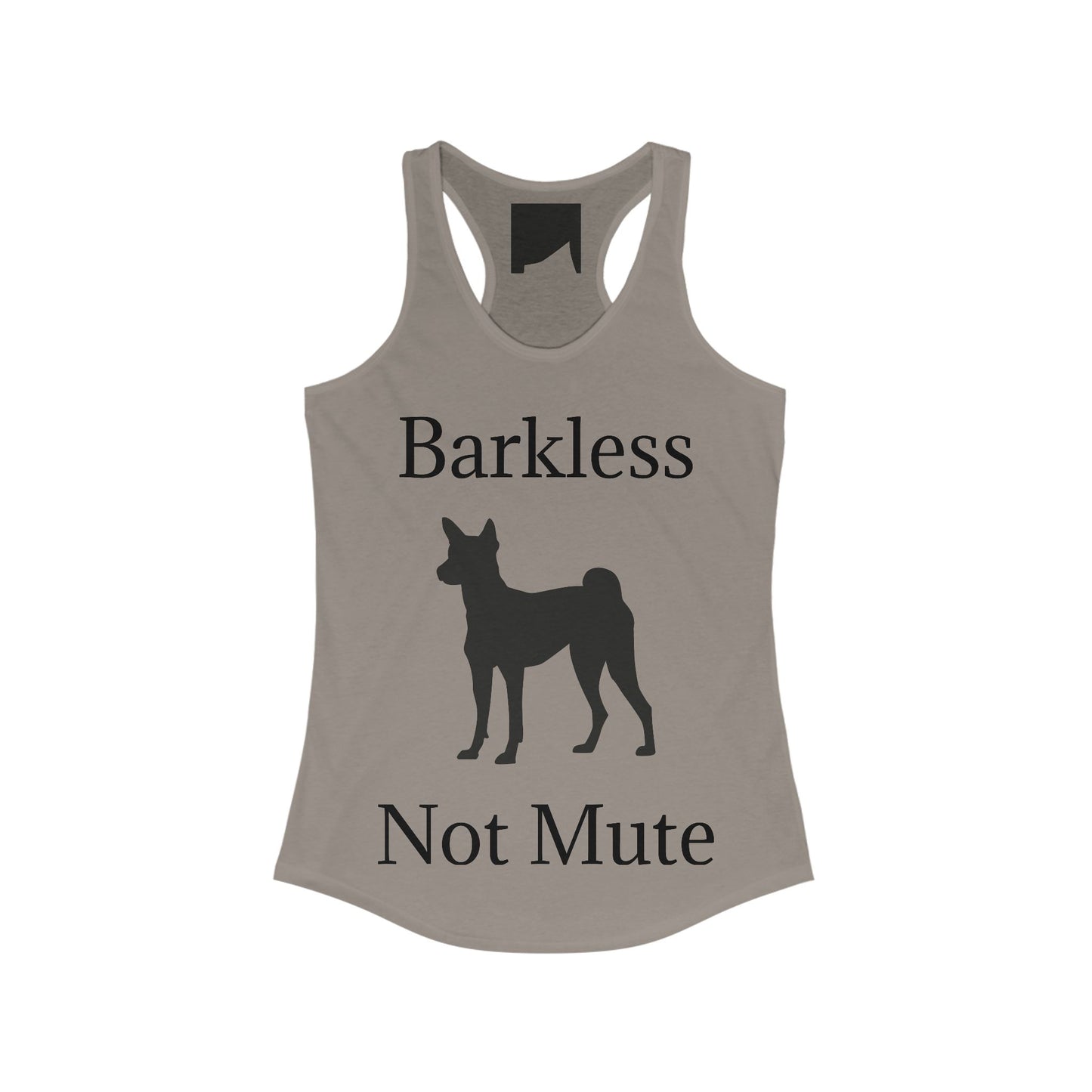 Barkless Not Mute Women's Racerback Tank