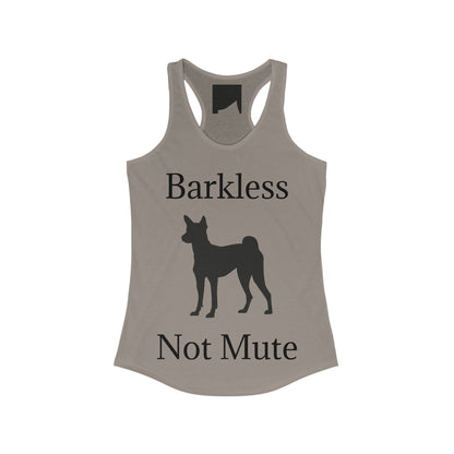 Barkless Not Mute Women's Racerback Tank