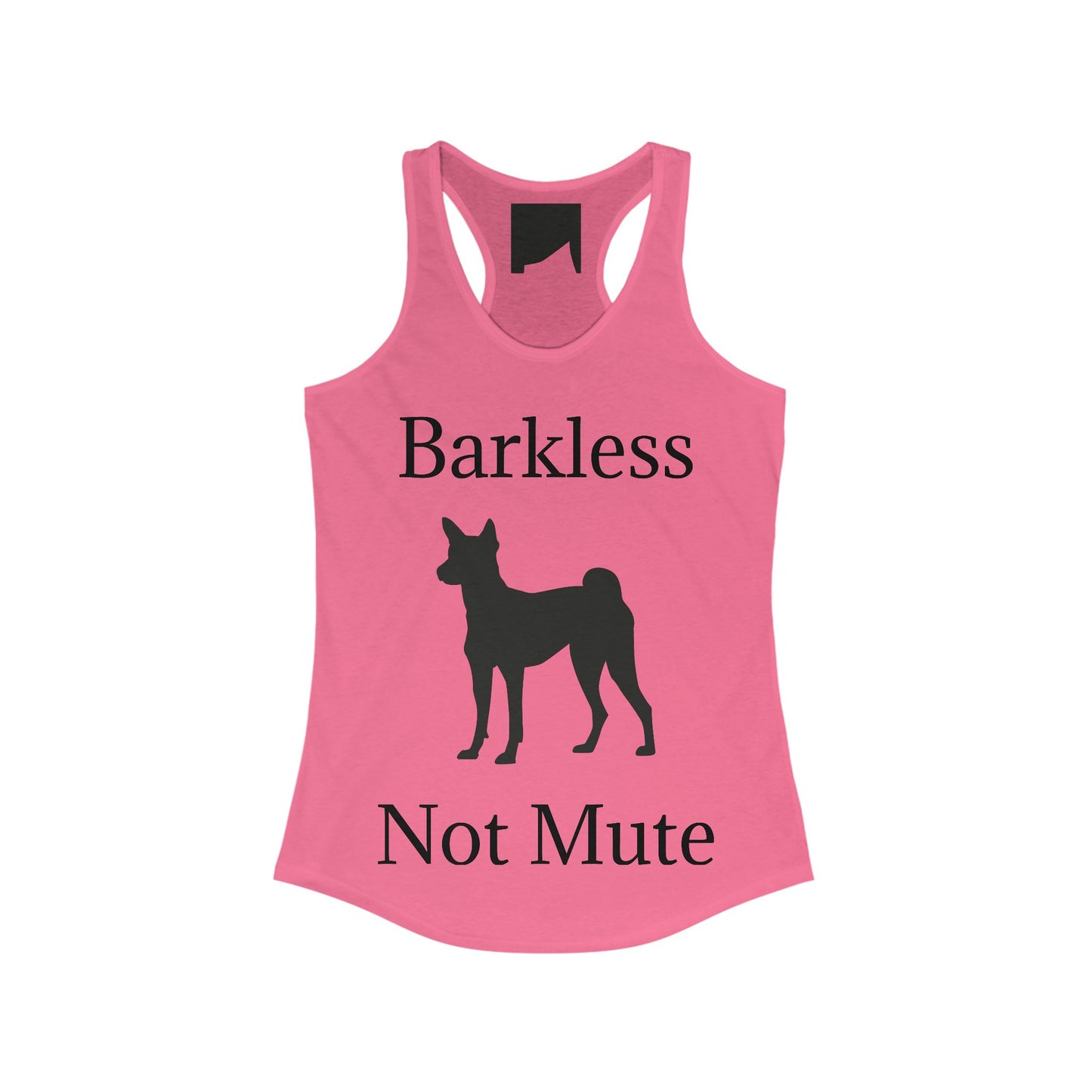Barkless Not Mute Women's Racerback Tank