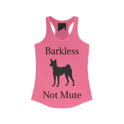 Barkless Not Mute Women's Racerback Tank
