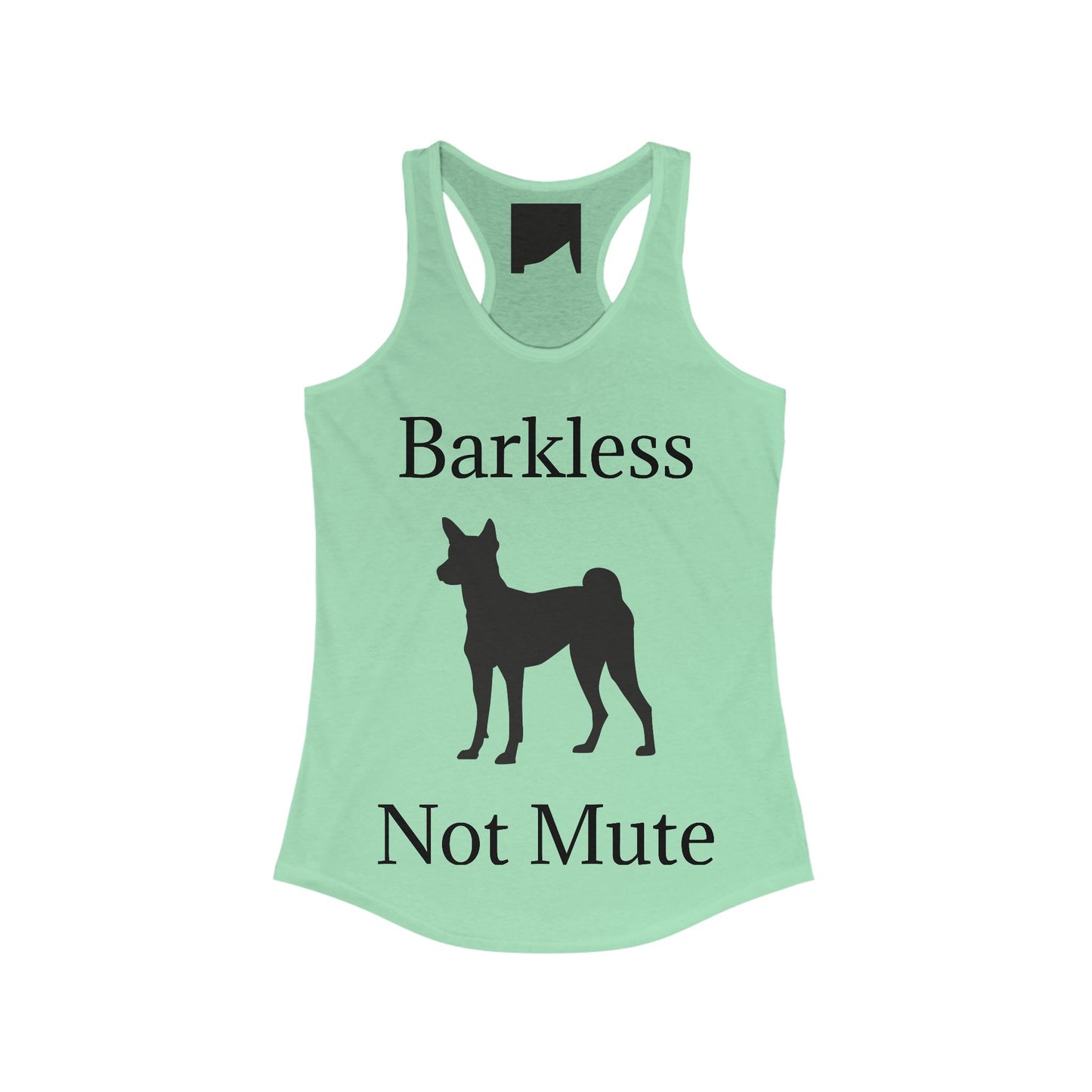 Barkless Not Mute Women's Racerback Tank