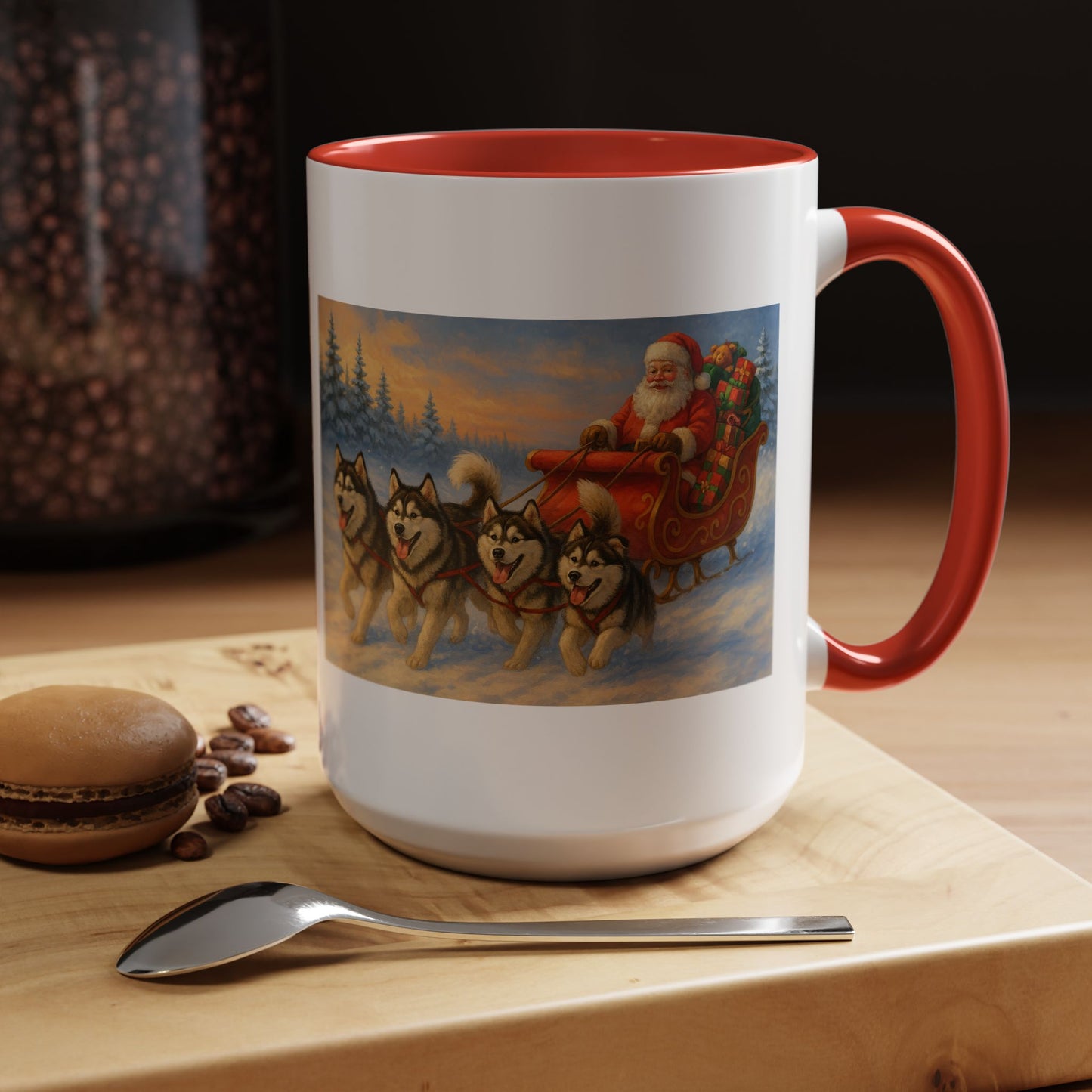 Dashing Through The Snow 2-Tone Coffee Mug