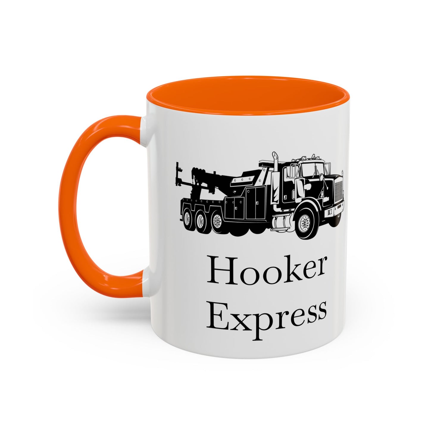 H**ker Express Heavy Tow Truck 2-Tone Coffee Mug
