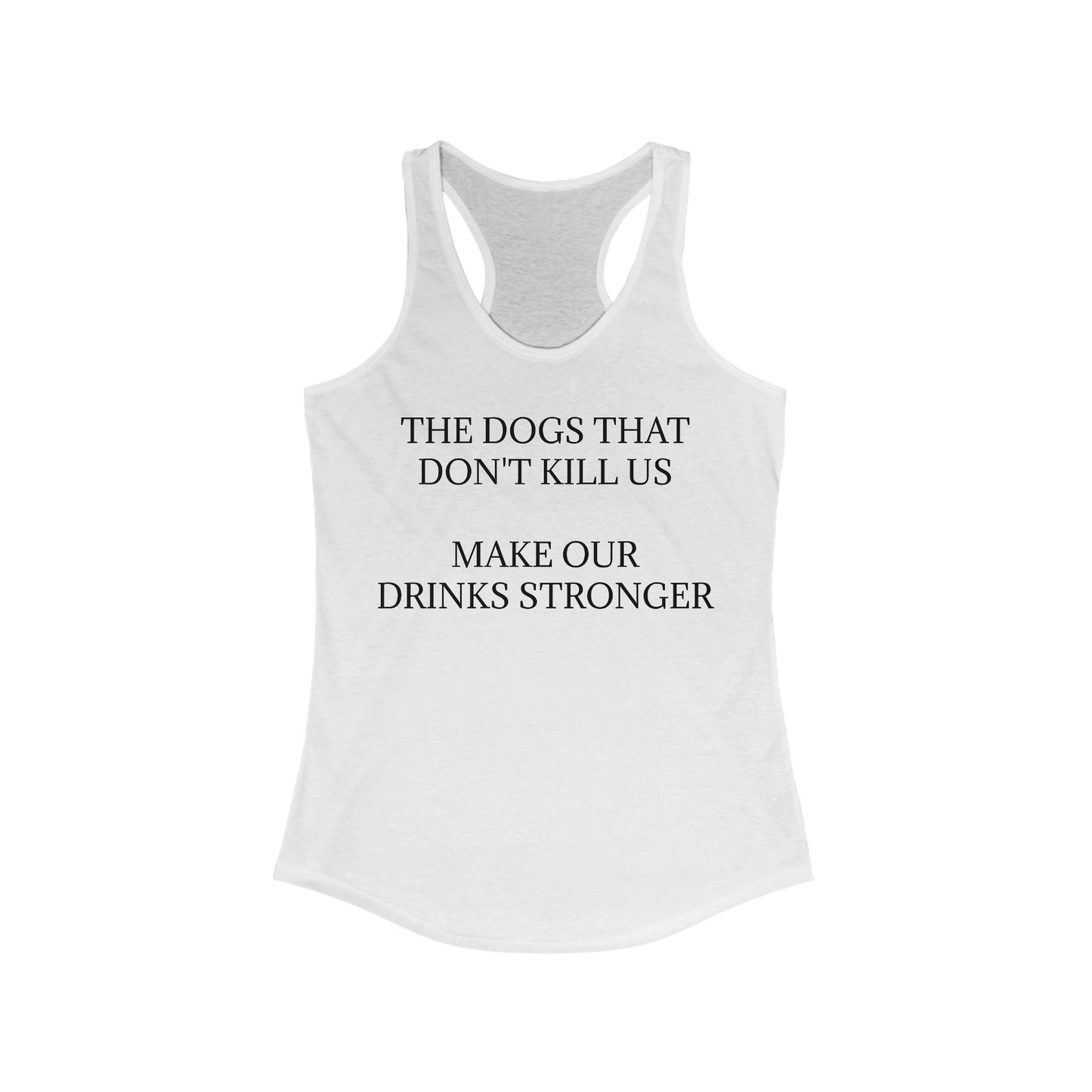 Drinks Stronger Women's Racerback Tank