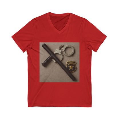 Law Enforcement Appreciation Unisex Short Sleeve V-Neck Tee