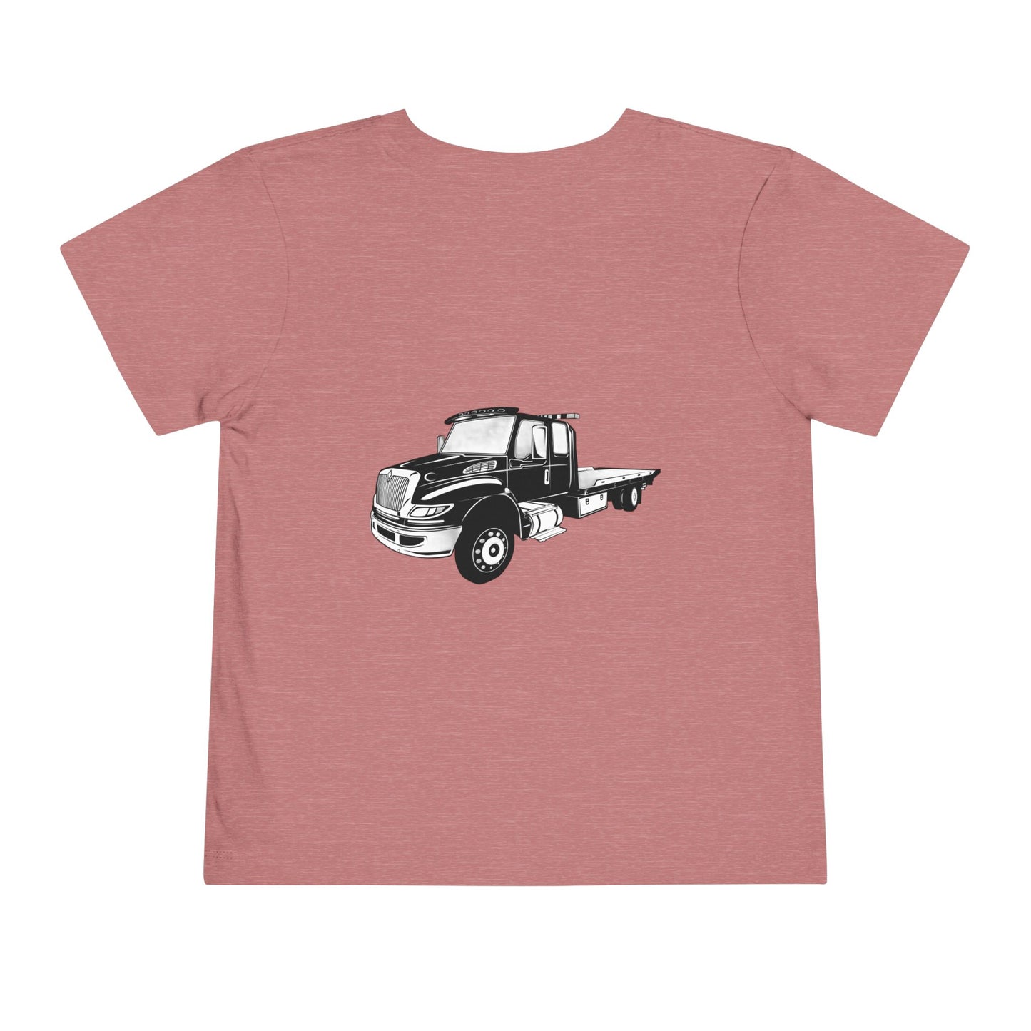 Flatbed Tow Truck Toddler Unisex Short Sleeve Crewneck Tee