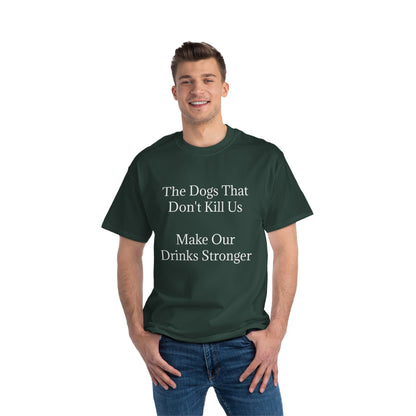 Drinks Stronger Men's Short-Sleeve Crewneck Tee