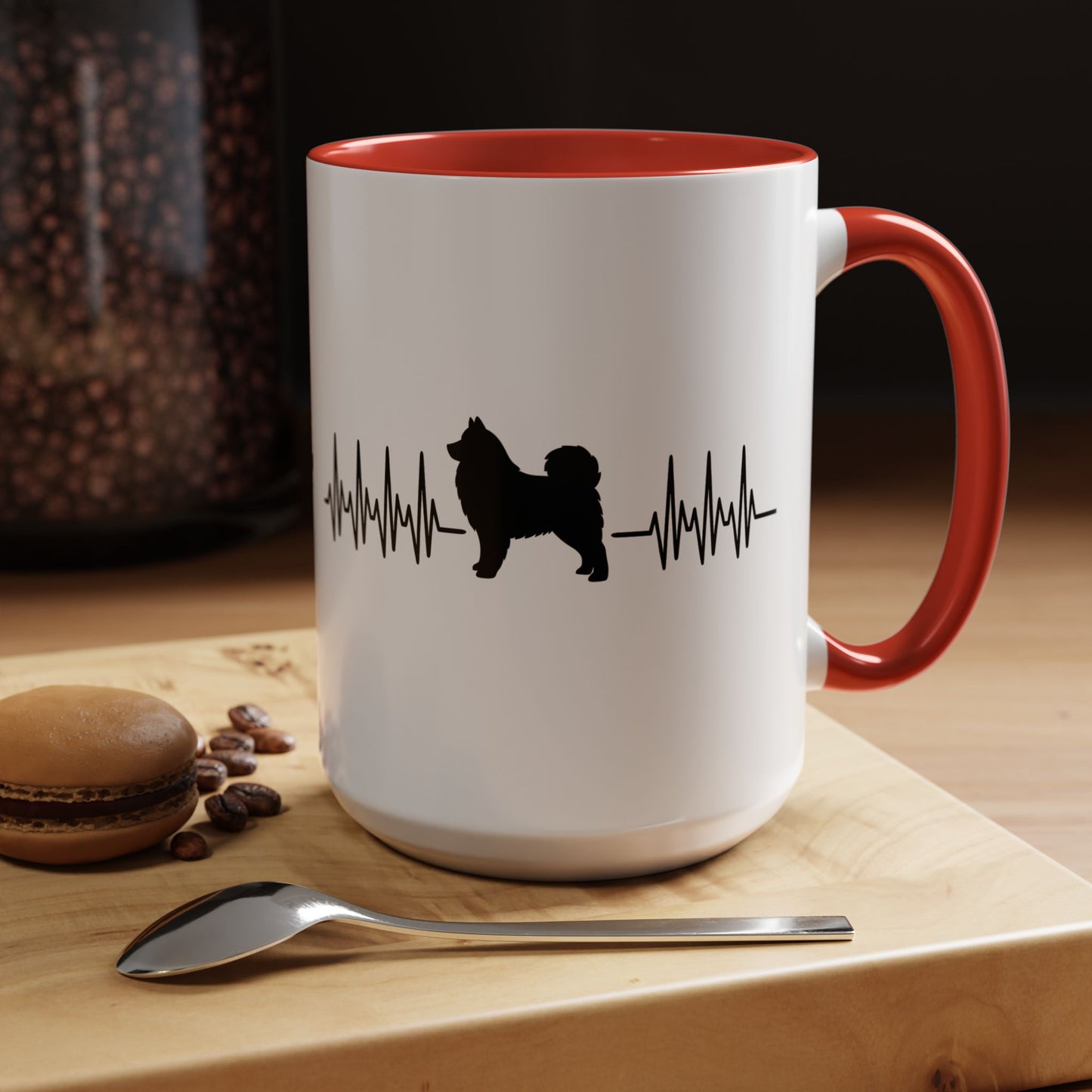My Heart Beats For Samoyeds 2-Tone Coffee Mug