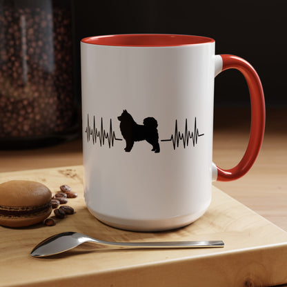 My Heart Beats For Samoyeds 2-Tone Coffee Mug