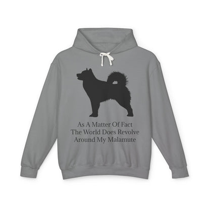 Matter Of Fact Malamute Unisex Lightweight Hoodie