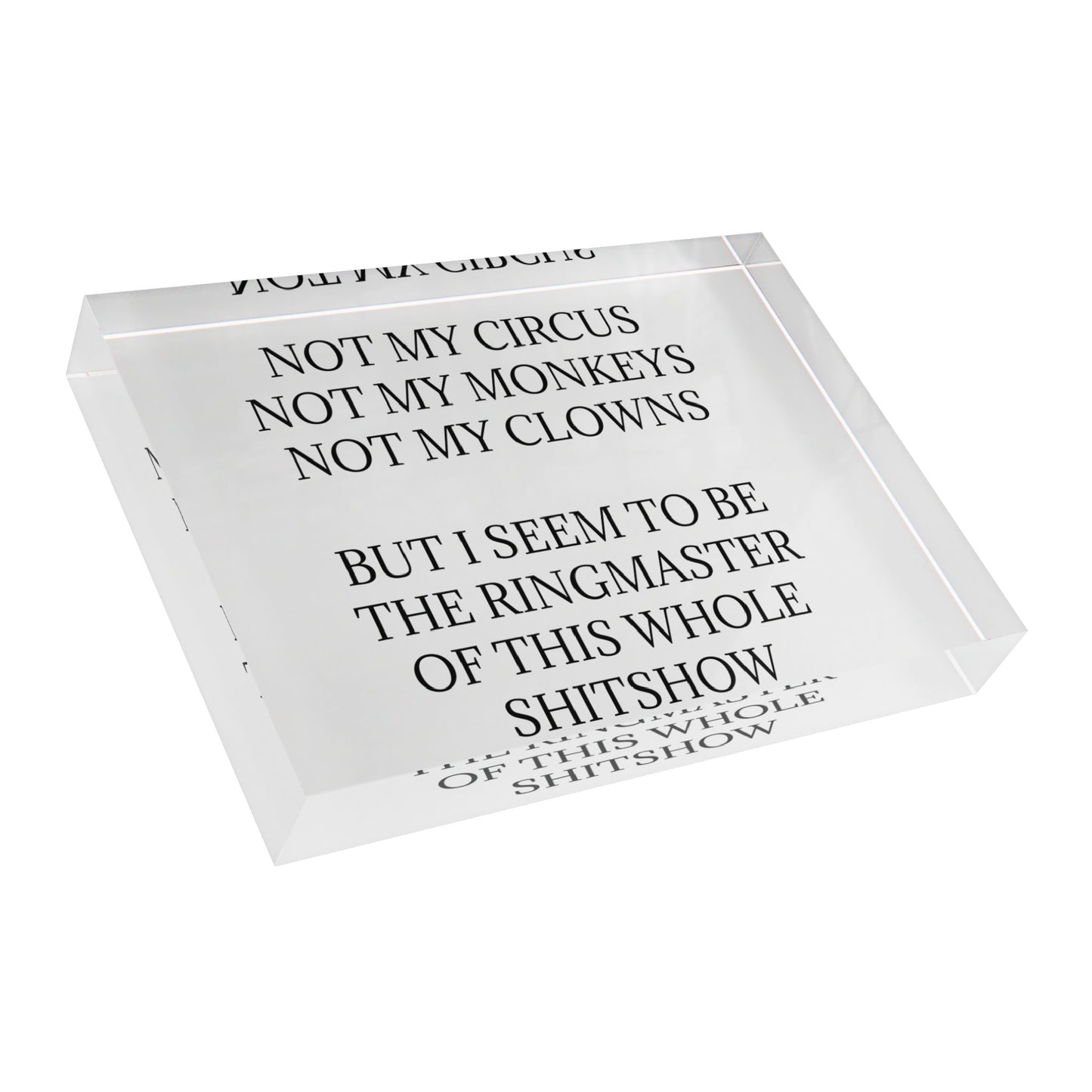 Ringmaster Acrylic Photo Block