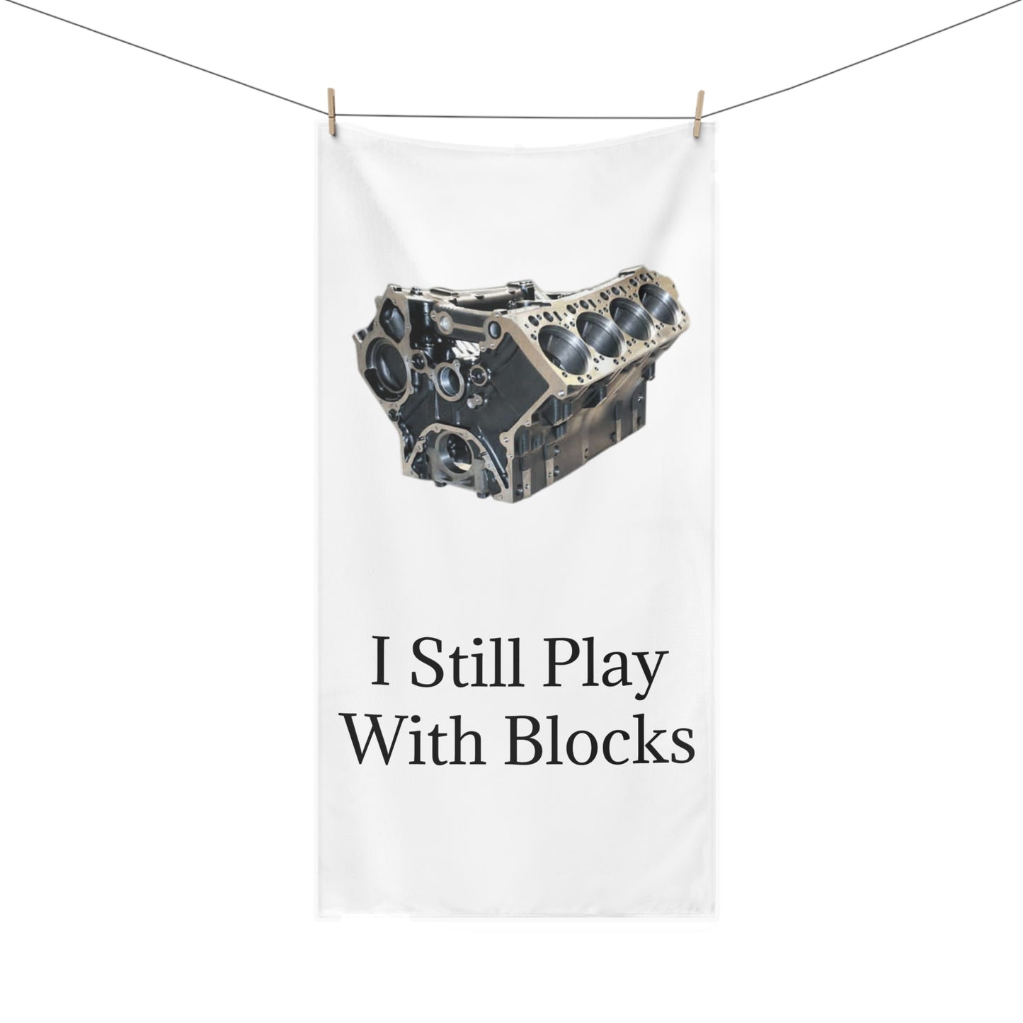 Play With Blocks Mink-Cotton  Beach Towel