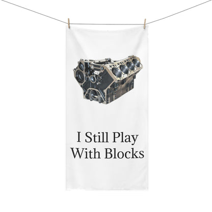 Play With Blocks Mink-Cotton  Beach Towel