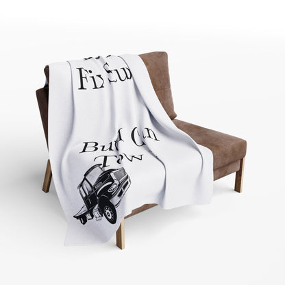 I Can't Fix Stupid Flatbed Tow Truck Arctic Fleece Blanket