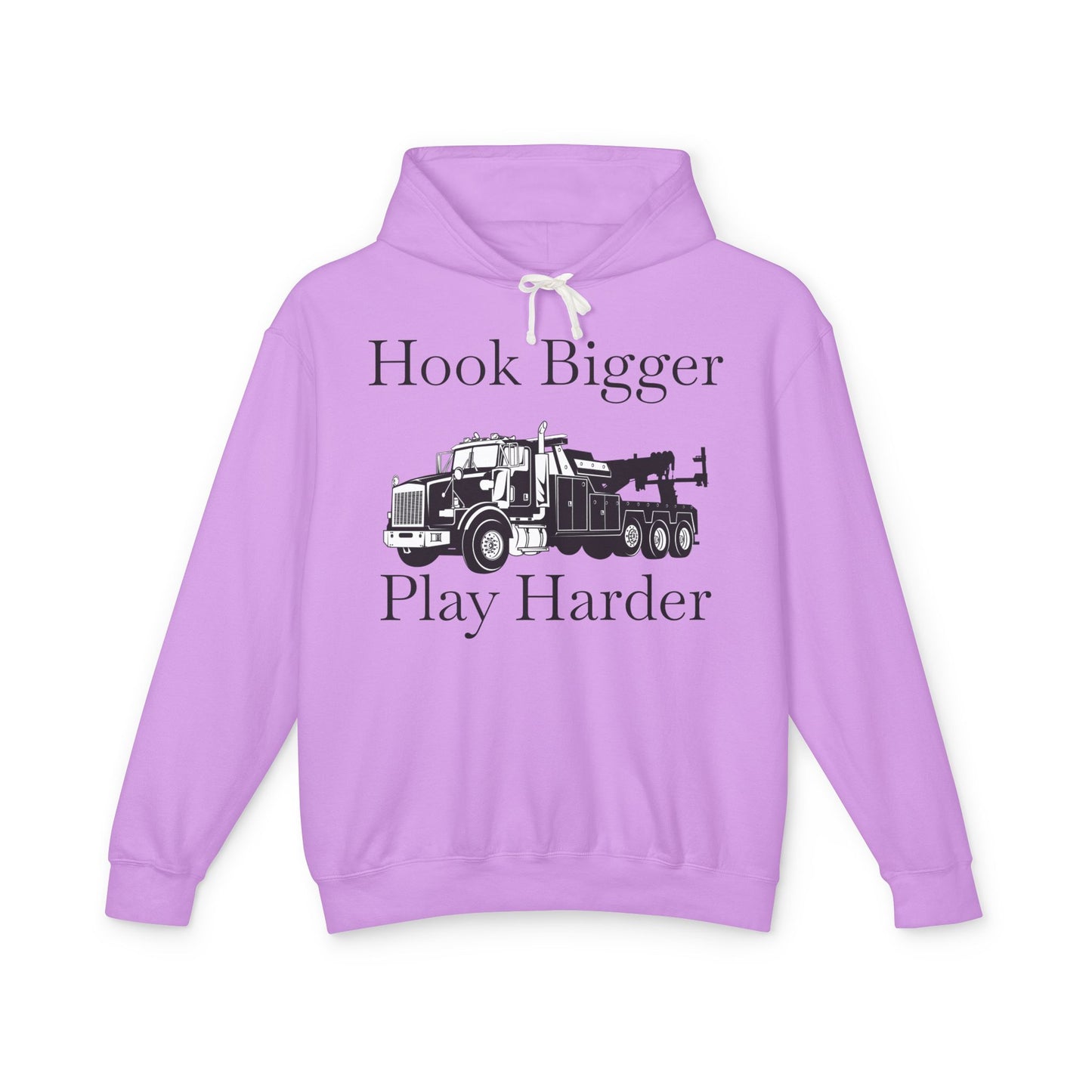 Hook Bigger Heavy Tow Truck Unisex Lightweight Hoodie