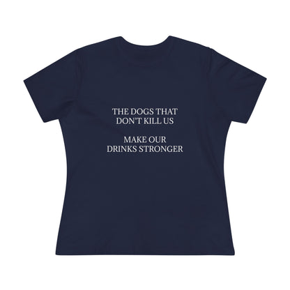 Drinks Stronger Women's Short Sleeve Crewneck Tee