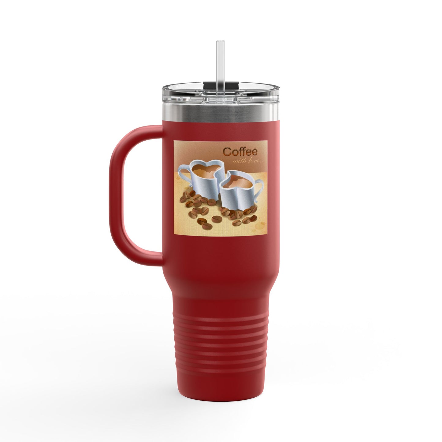 Coffee With Love Insulated Travel Mug
