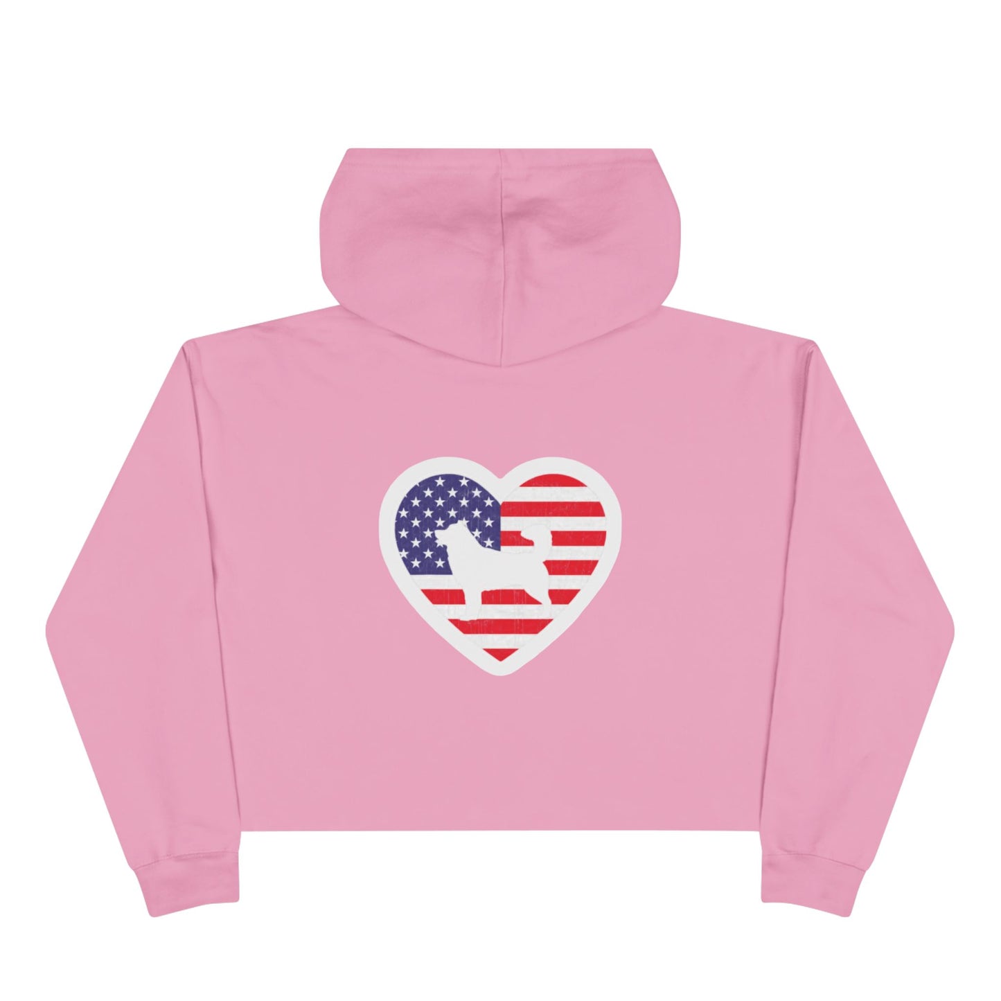 Malamute Flag Women's Crop Hoodie