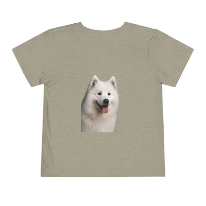 Samoyed Head Toddler Unisex Short Sleeve Crewneck Tee