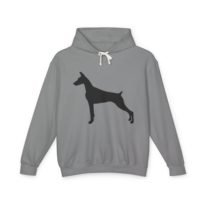 Doberman Silhouette Unisex Lightweight Hoodie