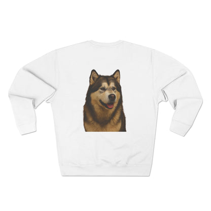 Malamute Head Unisex Crewneck Sweatshirt