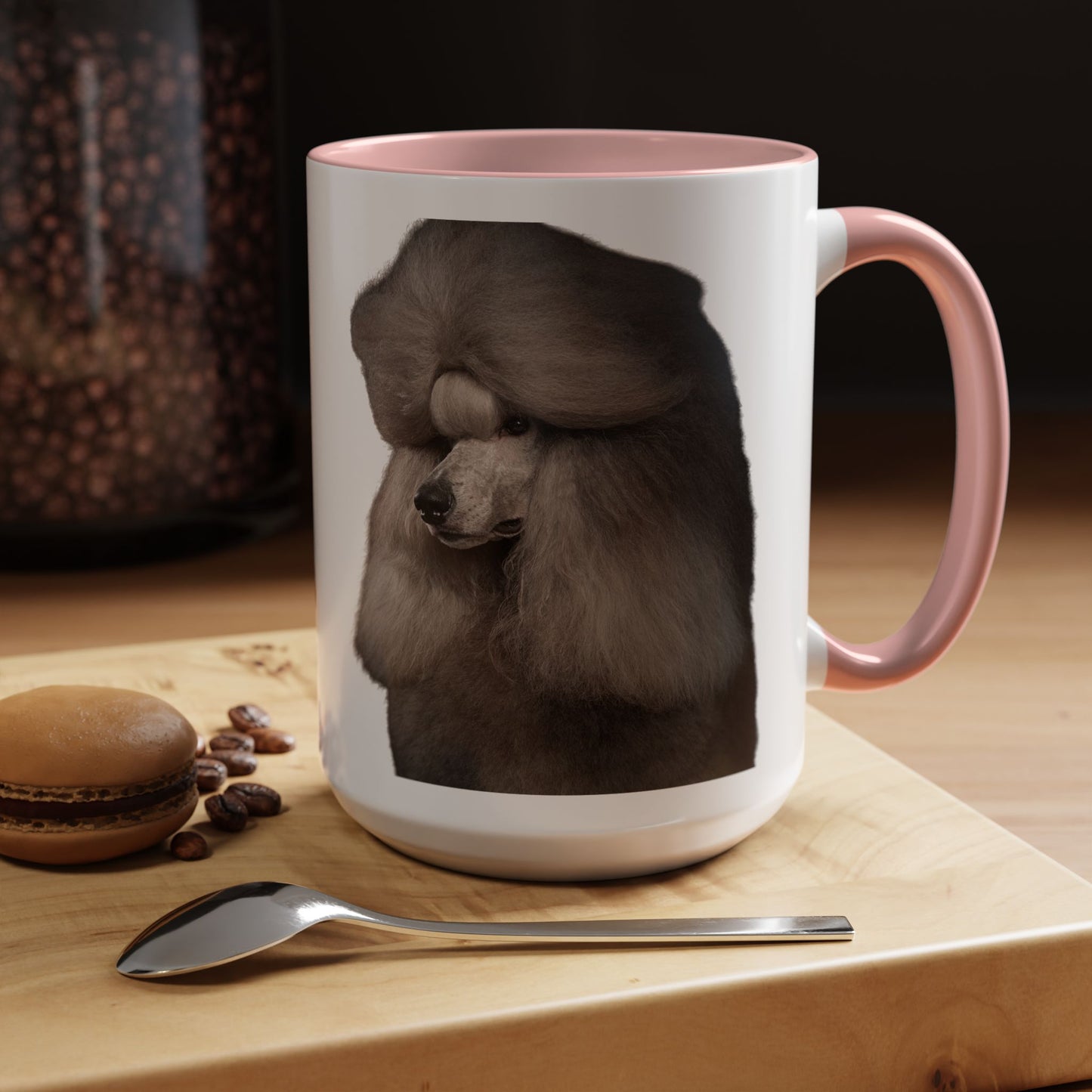 Poodle Head 2-Tone Coffee Mug