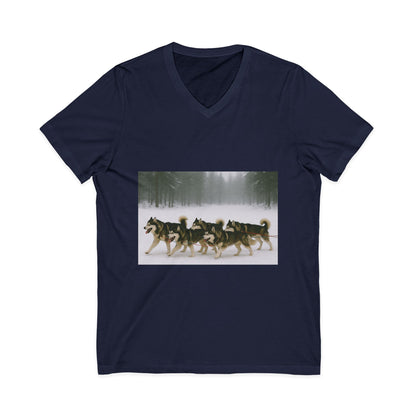 Mush On Unisex Short Sleeve V-Neck Tee