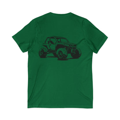 Off The Beaten Path Side By Side Unisex Short Sleeve V-Neck Tee