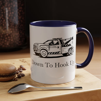 Down To Hook Up 2-Tone Coffee Mug