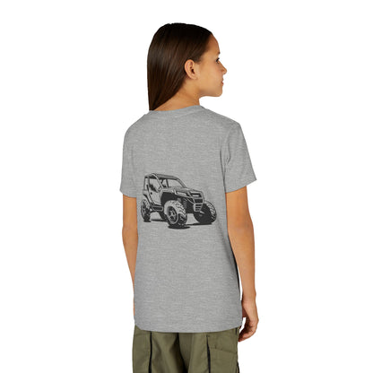 Off The Beaten Path Side By Side Youth Unisex Short Sleeve Crewneck Tee