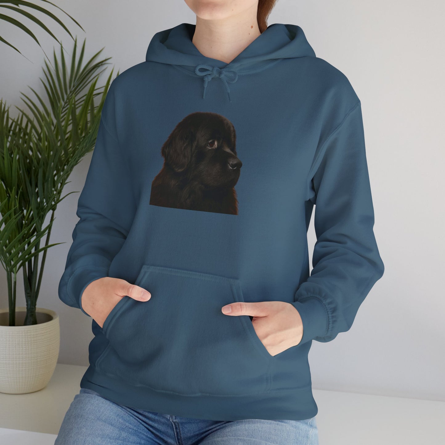 Newfie Head Unisex Hoodie
