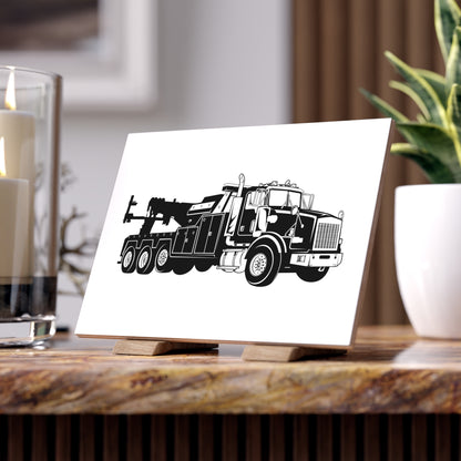 Heavy Tow Truck Ceramic Photo Tile