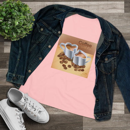 Coffee With Love Women's Short Sleeve Crewneck Tee