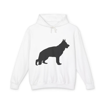German Shepherd Silhouette Unisex Lightweight Hoodie