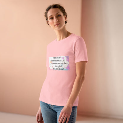 Note To Self Women's Short Sleeve Crewneck Tee