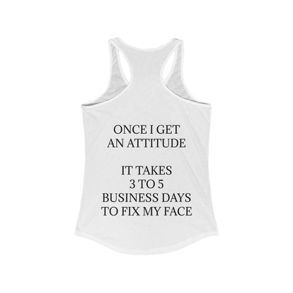 Fix My Face Women's Racerback Tank