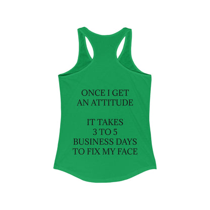 Fix My Face Women's Racerback Tank
