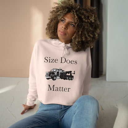 Size Does Matter Women's Crop Hoodie