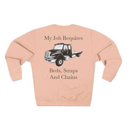 Beds, Straps, And Chains Unisex Crewneck Sweatshirt